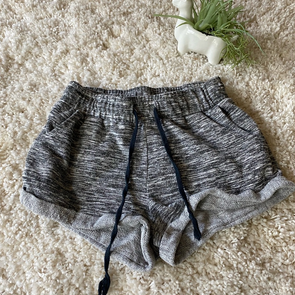 Ambience apparel cut spotted grey loungey soft drawstring boy shorts